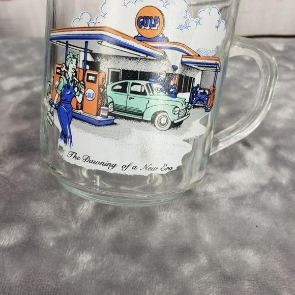 Gulf the Dawning Of A New Era Clear Coffee Cup - Picture 7 of 9